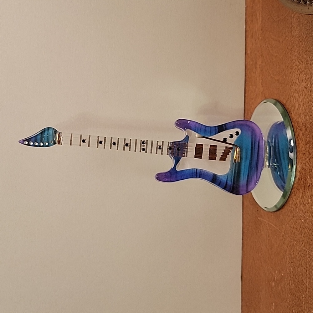 Purple haze vintage glass guitar
